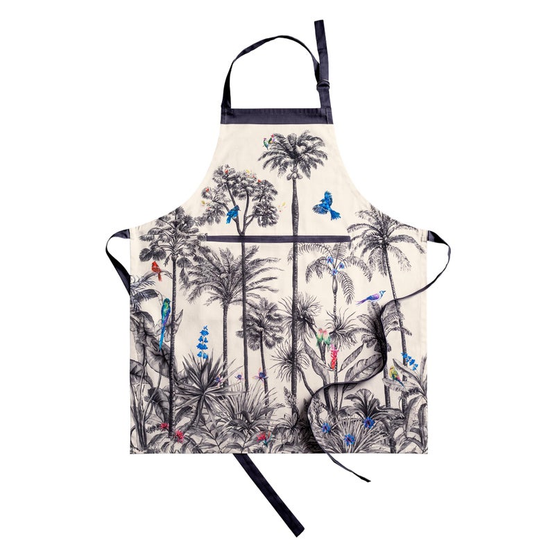 Maison d' Hermine 100% Cotton Apron for women with Pocket Kitchen Chef Fall Apron for Men Cooking Gardening Server Waitress Maid (Amazonia) - Image 1